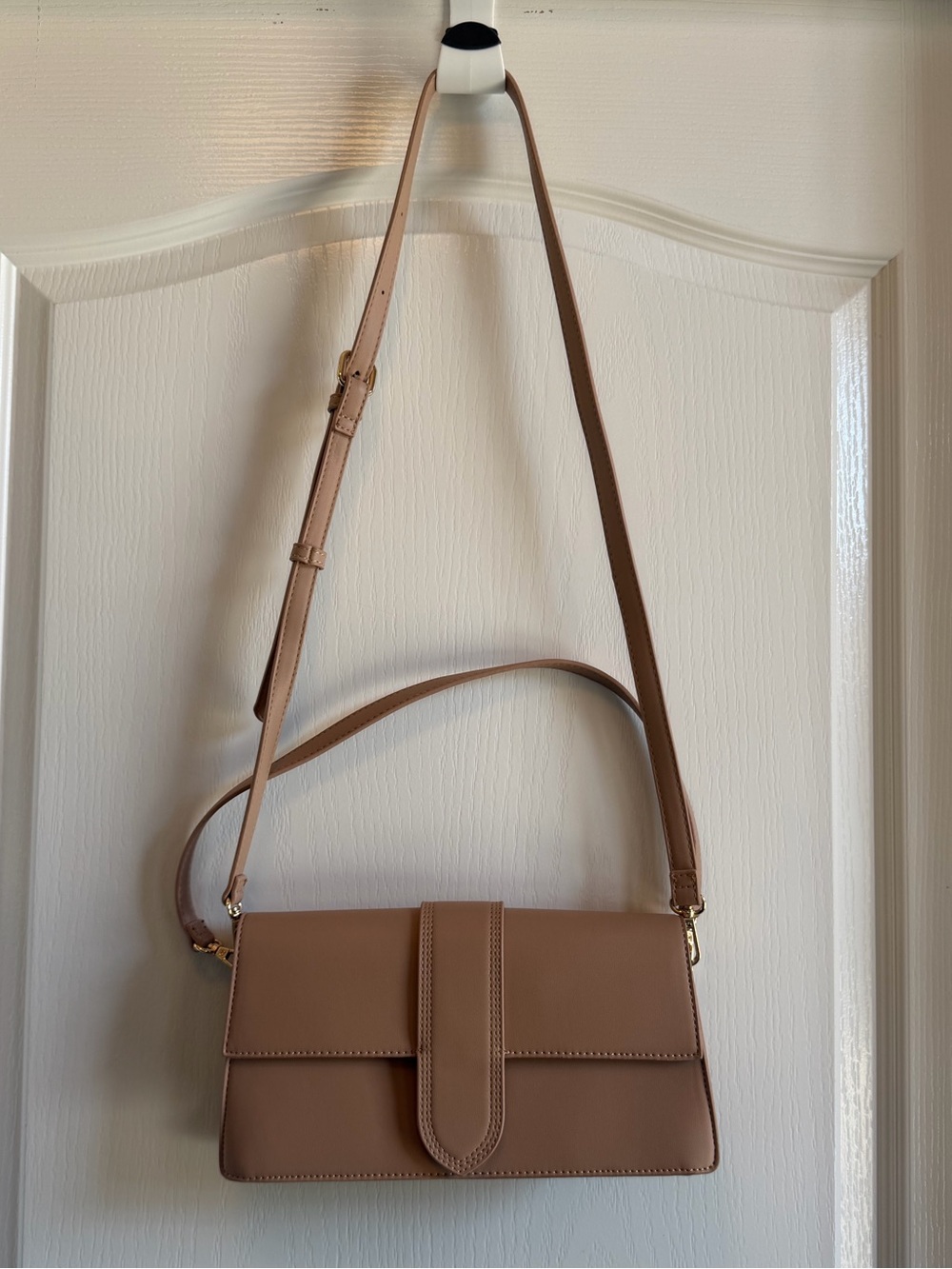 Moda Luxe Taupe Crossbody Bag